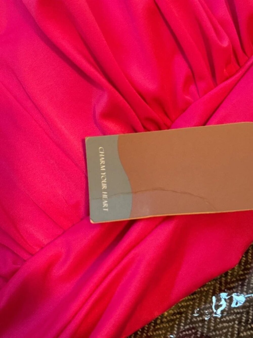 Smismivo Neon Pink Halter Onepiece NWT M - Picture 4 of 5